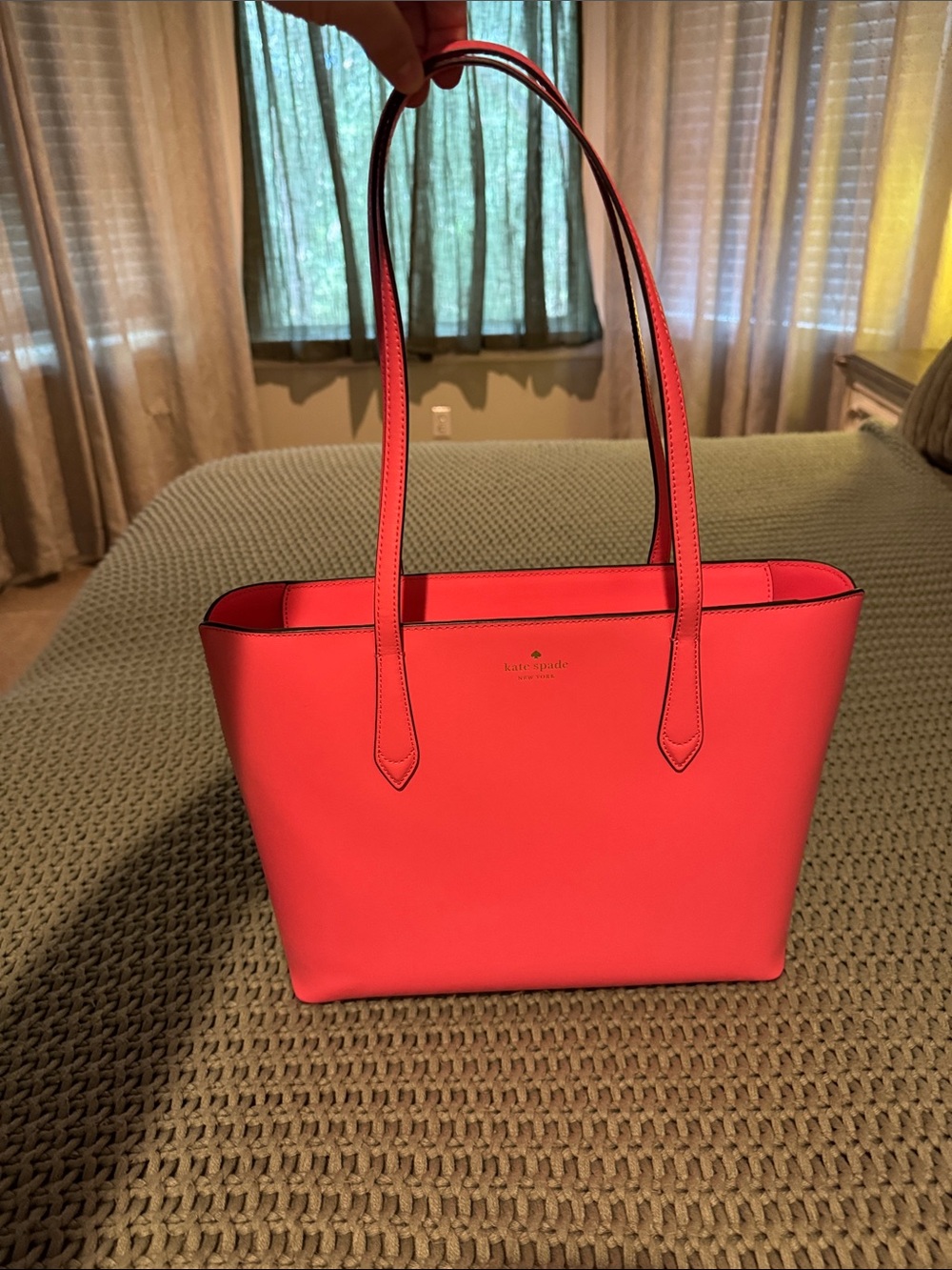 kate spade Coral Pink Leather Tote